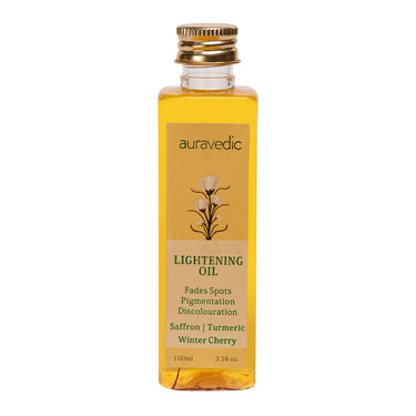 Auravedic Saffron Original Face Oil For Glowing Skin100 ml Ashwagandha Pigmentation Serum Face Serum For Pigmentation For Skin Body Oil After Bath For Daily Use